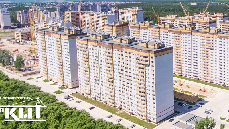 Жилой комплекс застройщика «ИП К.И.Т.» — вид с воздуха