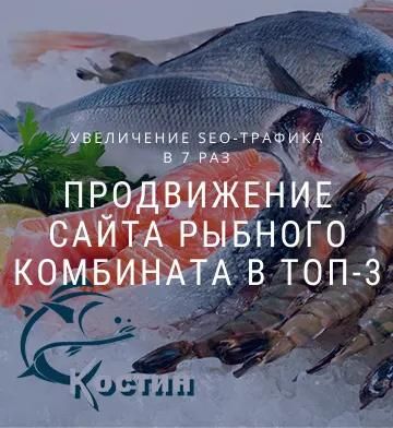 SEO для рыбного комбината "Костин РЫБА"